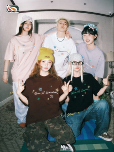 lemanism | Stylish Star Letter T-Shirt Short Sleeve