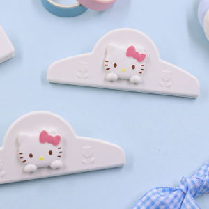 Sanrio | Genuine Sanrio Hello Kitty Storage Clips Cute Kt Cat Sealer Clamp Magnetic Fridge Sticker Ticket Holder Hand Acount Folder Gifts