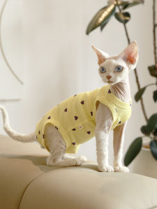Seasonal Air Conditioner Suit for Cats Four-Legged Vest Anti-Cold Belly Protector Hairless Cat Clothes Sphinx Cat German