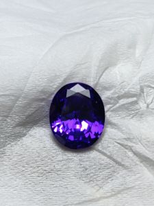 Batu akik sere ungu natural nempel kaca