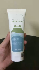 Gel Tẩy Da Chết Pretty Skin The Pure Jeju Cica Peeling Gel 150ml | Tẩy tế bào chết dịu nhẹ làm sạch sâu không gây tổn thương da