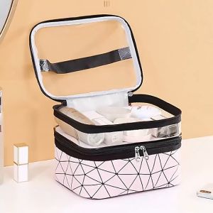ARAFURA - QEHIIE Tas Kosmetik Make Up Travel Wanita - Q686