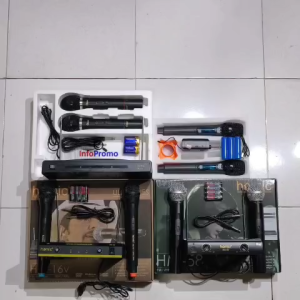 Mic Homic Varian HM-306/HM-306N/HM-16V/HM-58 Microphone Double Wireless Garansi Resmi Original