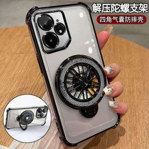 Ultra-Thin Silicone Case for Realme Neo7 Protective Cover with Airbag Full Protection Drop Resistance Soft Shell for Men And Women with Stand