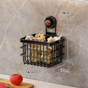 evesigar | Wall-mounted Vegetable Storage Box Suction Cup Organizer