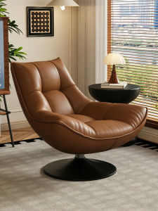 MU FENG ZHI NAN | Leather Modern Recliner Swivel Chair
