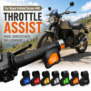 For Royal Enfield Scram 440 2024 2025 Motorcycle Throttle Assistant Clip Labor Saver Acceleration Labor-saving Auxiliary Handle