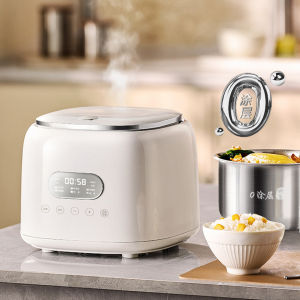 Low Sugar Electric Rice Cooker Stainless Steel Inner Pot Uncoated 110V for Home Use Suitable for 1-5 People with Appointment Function