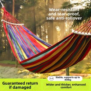 HUMG FENG | Anti-Tipping Extra Thick Parachute Canvas Hammock