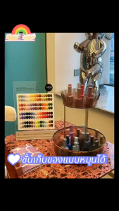 ชั้นวางเครื่องสำอางหมุนได้360° ชั้นวางเครื่องสำอาง อะคริลิค กล่องเก็บเครื่องสำอาง เก็บได้ทั้งลิปสติก ขวดน้ำหอม