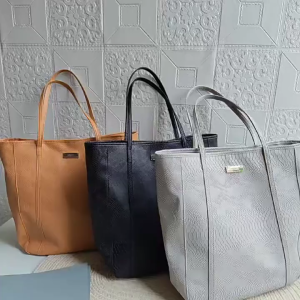 MANGO Vintage Style Snakeskin Effect Tote Shoulder Bag (Light Tan Grey Black)