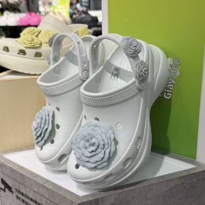 Crocs | Dép Cao Gót In Họa Tiết Hoa