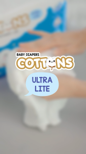 Cottons Baby Diapers - Ultra Lite Popok Bayi NB/S/M/L/XL/XXL  Popok Bayi/ Popok Sekali Pakai