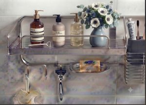 kệ đựng xà bông nhà tắm inox 1 tầng đa năng
