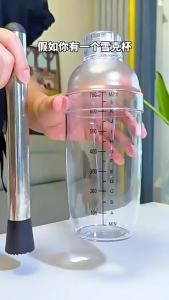 MetMe ไม้บดคอกเทล สแตนเลสทนทาน ไม้บดกระเทียม แท่งบดน้ำแข็ง บดผลไม้ Ice Hammer