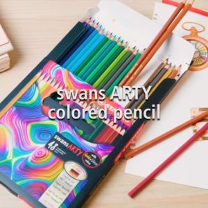 STABILO swans ARTY Coloured Pencils with Gold & Silver colours box of 12/24/48