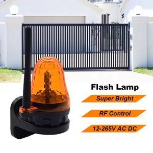 Universal 12V-265V Outdoor LED Signal Alarm Light Strobe Flashing Light Wall Mount Emergency Warning Lamp for Gate Opener
