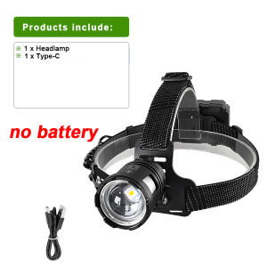 86000000LM NEW Ultra Bright LED Headlight Rechargeable Headlamp Outdoor Work Head Lamp Waterproof Zoom Head Lantern for Camping