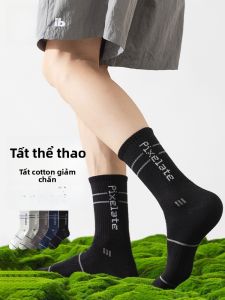 MiiOW | Tất thể thao nam dài đến bắp chân thấm mồ hôi kháng khuẩn chống bong bóng tất cao đến đầu gối mới 2005 MiiOW Cat Man