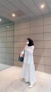 Pijar Catrin Set 2 IN 1: Setelan Muslim Wanita Dewasa Bahan Cotton Linen