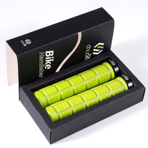 Chooee MTB Bike Handlebar Grips Anti-Slip Rubber Bicycle Grips 3D Shock Absorbing Lock-On Grips for Mountain Bike