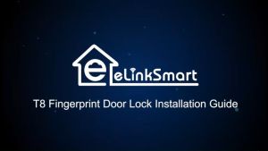 eLinkSmart 4 In 1 Fingerprint Lock Smart Door Lock TUYA Door Knob Smart Door Handle Digital Door Lock For Bedroom Office Hotel Apartment
