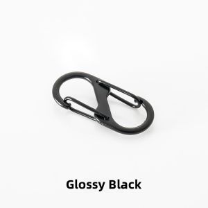 10pcs S-Shaped Climbing Carabiner Alloy Dog Hook Plated S Hook Octal Open Zinc Alloy Keychain Spring Hook Creative Gift