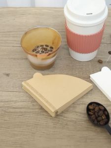100Pcs/Pack Coffee Filter Paper Disposable Coffee Filter Cone Coffee Filter Hand Brewed Coffee Filter Paper Food-grade Natural Paper Coffee Filter