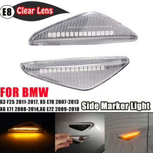 Flowing Turn Signal Lights Dynamic Car LED Side Marker Sequential Indicator Blinker For BMW X6 E71 E72 X5 E70 X3 F25