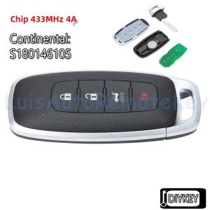 Chìa Khóa Điều Khiển Từ Xa Thông Minh 433MHz Chip 4A Tương Thích Với Các Mẫu Xe Nissan Ariya Pathfinder Versa 2022-2025 Mã S180146105 S180146119 KR5TXPZ1