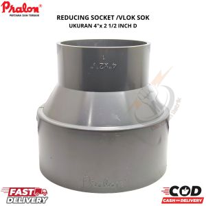 Vlok Sok 4" x 2½" inch D ( V SOK MEREK PRALON ) / Reducer Sock 4" x 2½" inch / Plok Sok /Turunan PVC