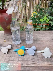 Vòi tưới cây 2 trong 1 lỗ mịn tiện ích nhựa PP an toàn chỉ dùng miệng chai truyền thống ( xem trong mô tả ) ( L1 )