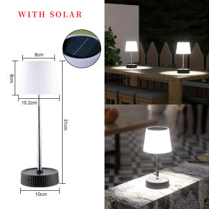 ESMARTER | Đèn Bàn LED Chạy Bằng Năng Lượng Mặt Trời Sạc USB Chống Nước Đèn Ngủ Khẩn Cấp Di Động Cho Sân Ngoài Trời Cắm Trại