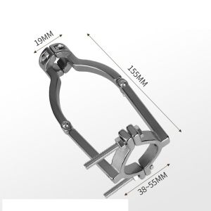 JUSTINLAU | JUSTINLAU Adjustable Clamp Square Hole Drill Fixed Bracket Portable Drill Bit Adapter Sturdy Woodworking Spare Parts Tool