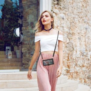 For iphone 17 Pro Max 16 Pro iphone 14 Pro Max 13 Pro 13 mini 12 11 Pro XS XR 7 8 6 Plus SE Case with RFID Blocking Card Holder Slot Detachable Zipper Purse with Wristband Wristlet Strap Crossbody Lanyard Ribbon Leather Cover