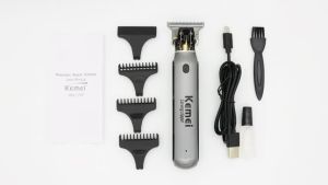 ✂️✂️ Kemei KM-1757✂️ปัตตาเลี่ยนตัดผมไฟฟ้าไร้สาย✂️ จัดส่งทันที  ชาร์จ USB แบบมืออาชีพ สําหรับตัดผม แกะสลักรูปร่