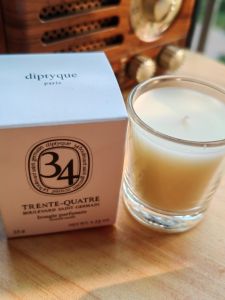 Diptyque Scented Candle Rose And Berry Fragrance Small Sample 35g Home Decor Gift for Birthday Bedroom Use Glass Container