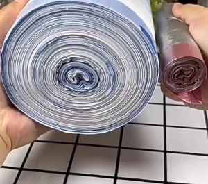 1ม้วน 150ใบ ถุงขยะ หูหิ้ว กลิ่นตะไคร้ กันยุงและไร่ยุงได้ อย่างหนา ถุงพลาสติก ถุงขยะ 45*50 ถุงขยะหูหิ้ว