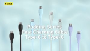 Cáp sạc nhanh truyền dữ liệu PD 100W Ba-se-us Pudding Series Fast Charging Data Cable Type-C to Type-C 100W
