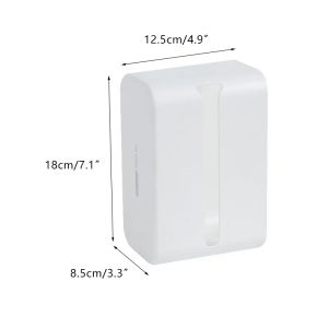 Punch-free Wall Mounted Napkin Holder Waterproof Tissue Storage Box Toilet Paper Bathroom Kitchen Desktop Paper Case