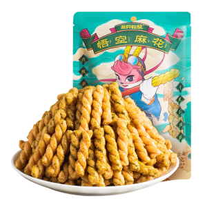 Three Squirrels | Crispy Handmade Chinese Traditional Specialties Twisted Dough Cookies