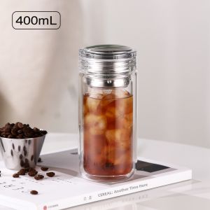 Fuguang | Double Layer Borosilicate Large Capacity Glass Cup Wide Mouth