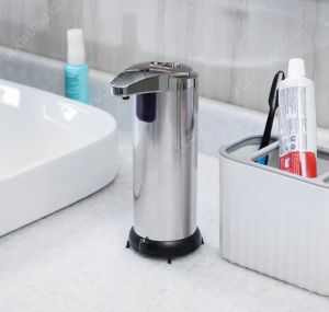 Informa - Dispenser Sabun / Hand Sanitizer / Sampo Otomatis / Auto Soap Dispenser Lalina 250 ML - Silver