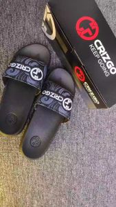 Sandal Pria Dewasa Kekinian Addilate Khusus HITAM Sendal Laki-laki Slip On Terbaru Sandal Slop Pria Viral Korean Style pria dewasa