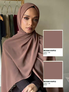 Muslim Veil Chiffon Hijabs Women Long Solid Color Head Wrap For Women Hijabs Scarves Ladies Muslim Chiffon Hijab Scarf