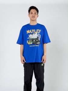 Moutley Kaos Pria Lengan Pendek Oversized Fit Katun Nothing Really Mattress OL-150125