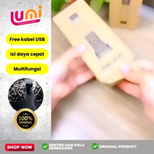 Senter LED Super Terang Murah 3W + Palu Lampu Senter Mini Cas Listrik Terang Jarak Jauh Batrai Awet Senter Emergency