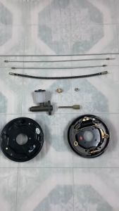 Bộ mâm dừng phanh dầu đầy đủ dùng lắp ráp và thay thế cho cầu liềncầu4 ốc 5 ốcvà các loại cầu chế