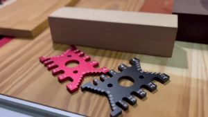 Precision Tenon Gaps Gauge Aluminum Dovetail Jig Metric&Inch Measuring Tool Woodworking Tenon Caliper Table Saw Depth Gauge