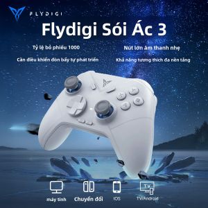 Tay Cầm Chơi Game Không Dây Flydigi Direwolf3/Direwolf2 Bluetooth Hall Linear Trigger Cho PC/NS/TV/Mobile Switch - Độ Trễ Cực Thấp
